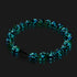 Menthe bleue | Argent sterling 925 | Bracelet en verre Firefly